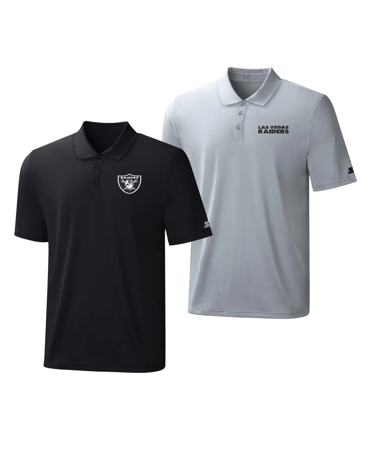 Las Vegas Raiders Logo Polo Shirt, 2-Pack Set by Starter
