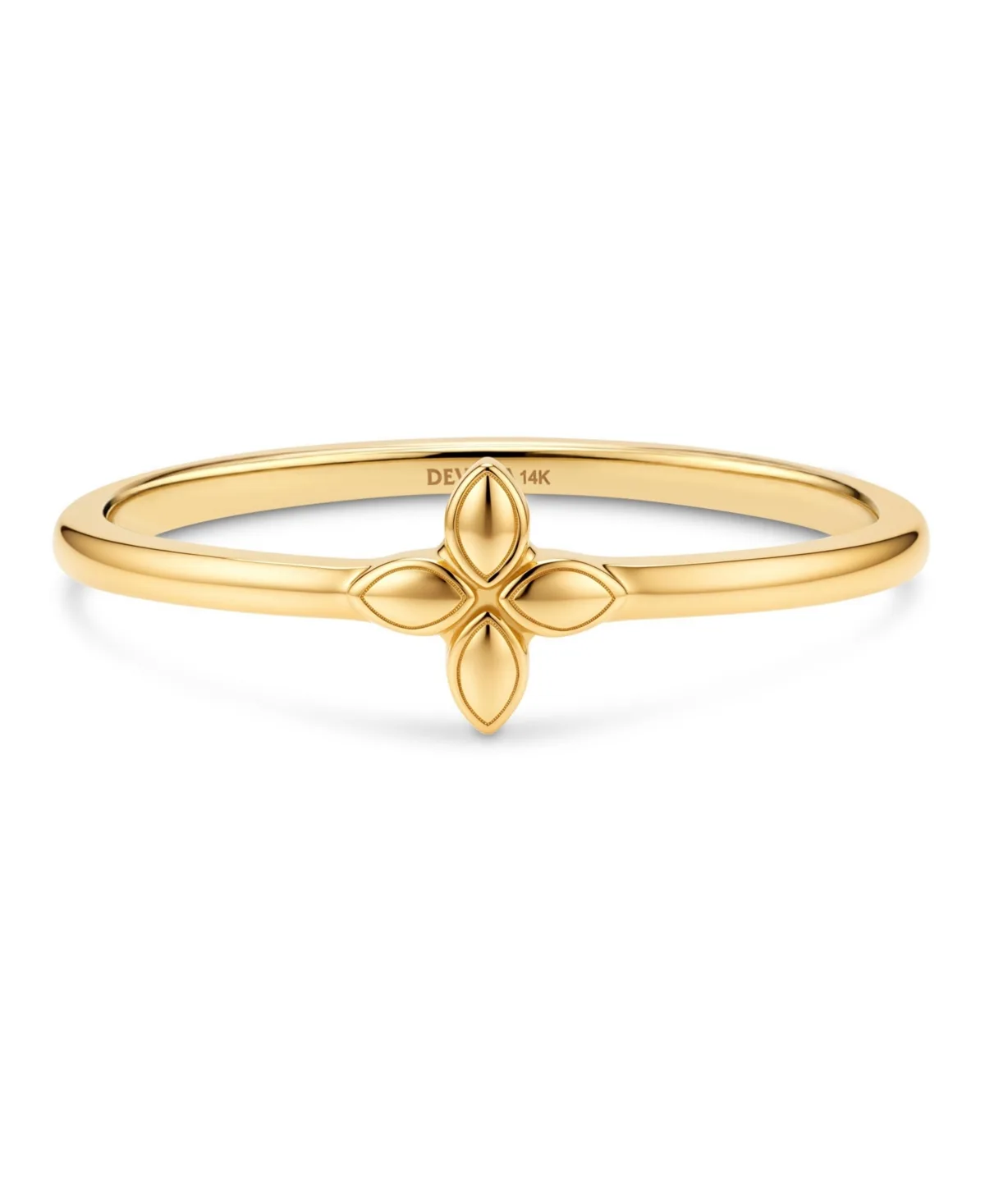 Devata Flower Ring in 14K Gold by Devata