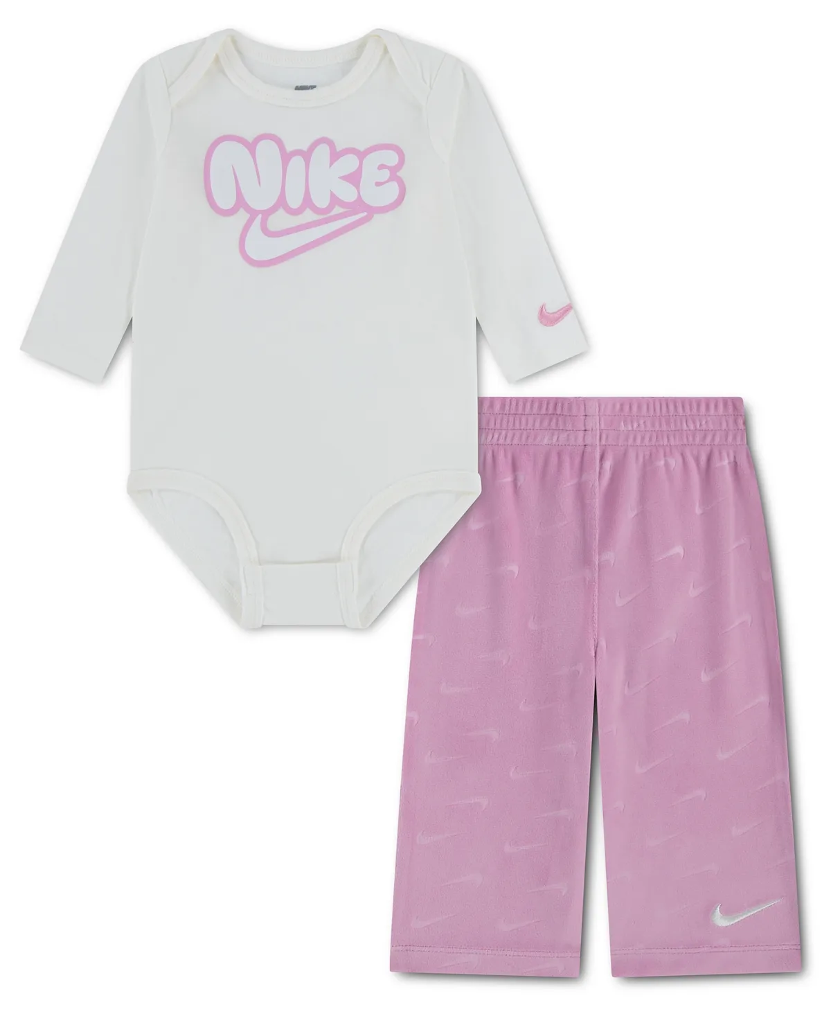 Dream Float Long Sleeve, Flare Leg Bodysuit and Pants, 2-Piece Set by Nike