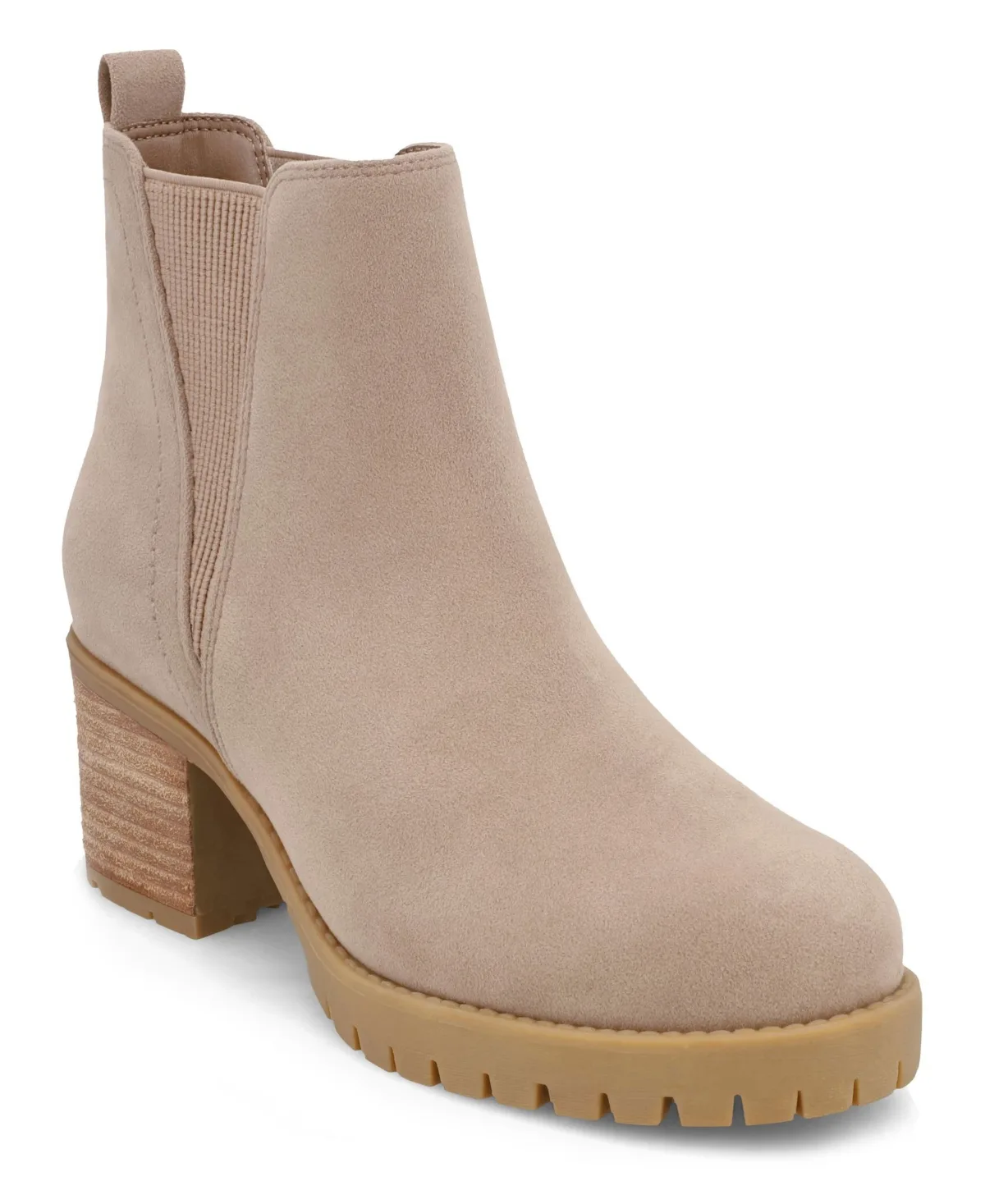 Jody Lug Sole Chelsea Booties - Stone by Mia
