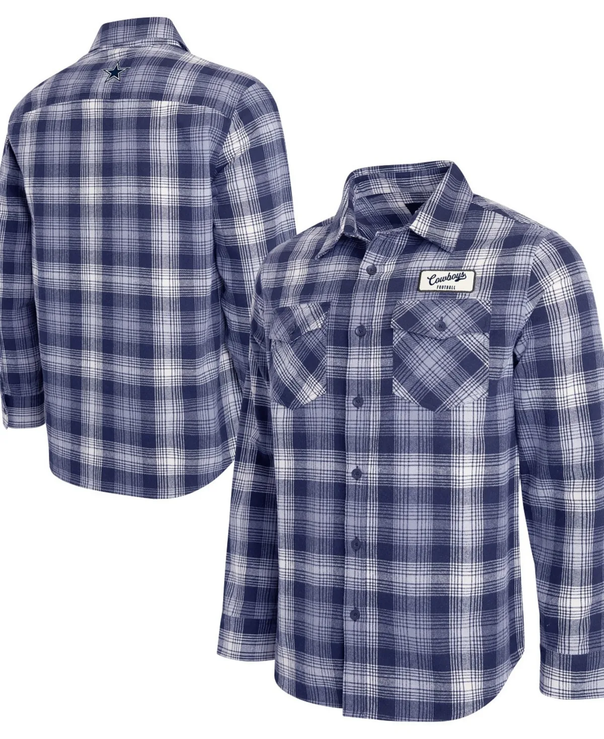 Darius Rucker Collection by Fanatics Dallas Cowboys Plaid Button-Up Flannel Shirt by Fanatics