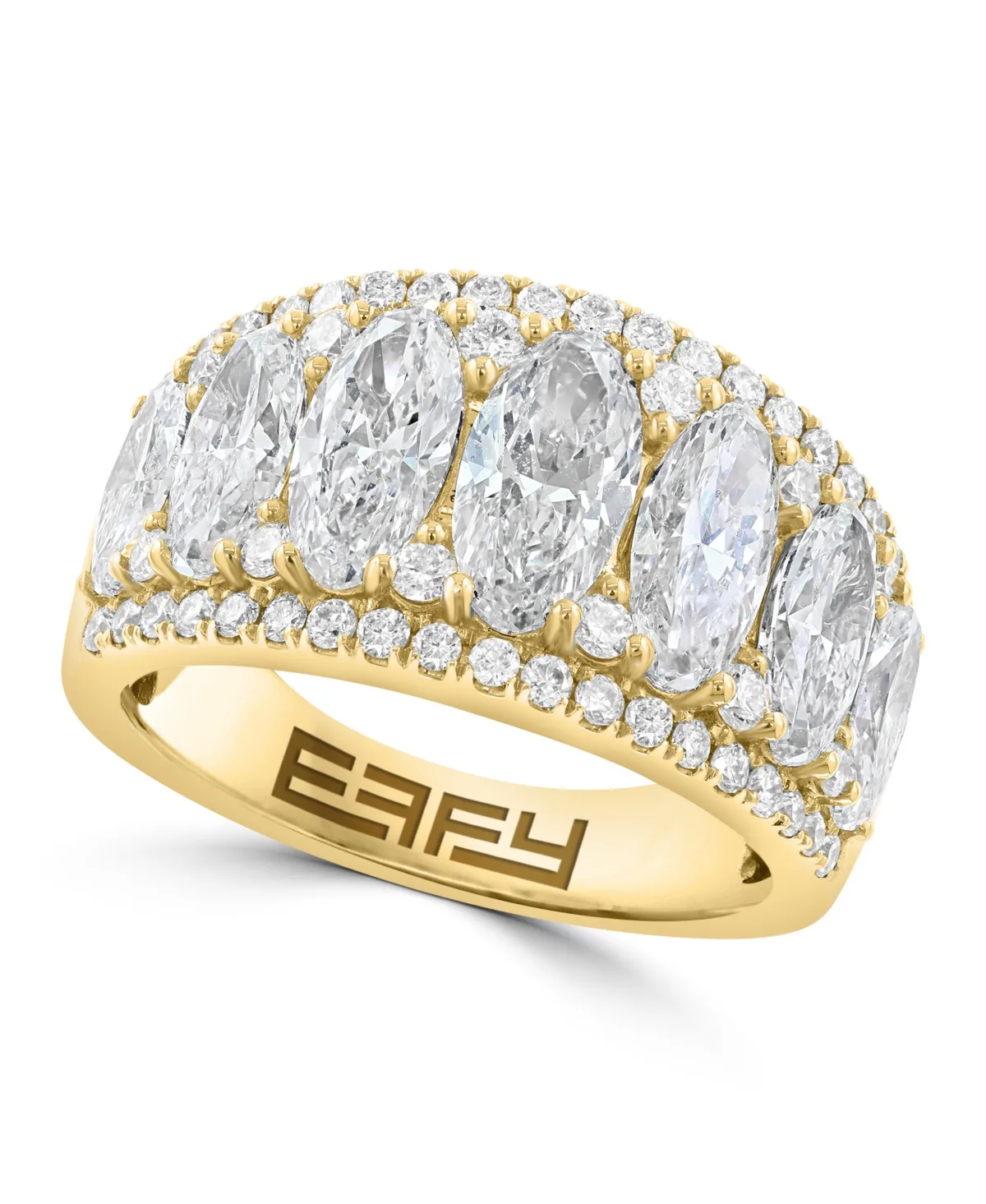 Lab Grown Diamond Ring (3-3/8 Ct.t.w.) in 14K Yellow Gold by Effy