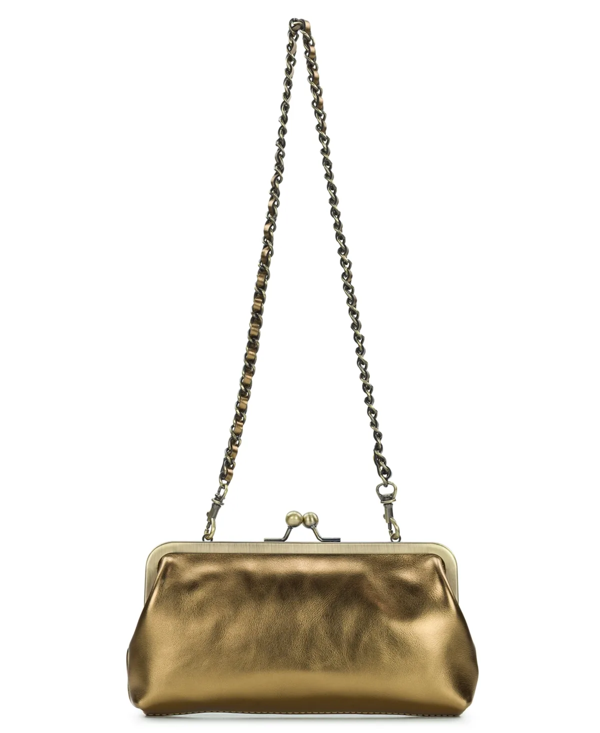 Potenaz Mini Leather Detachable Chain Crossbody Clutch Handbag by Patricia Nash