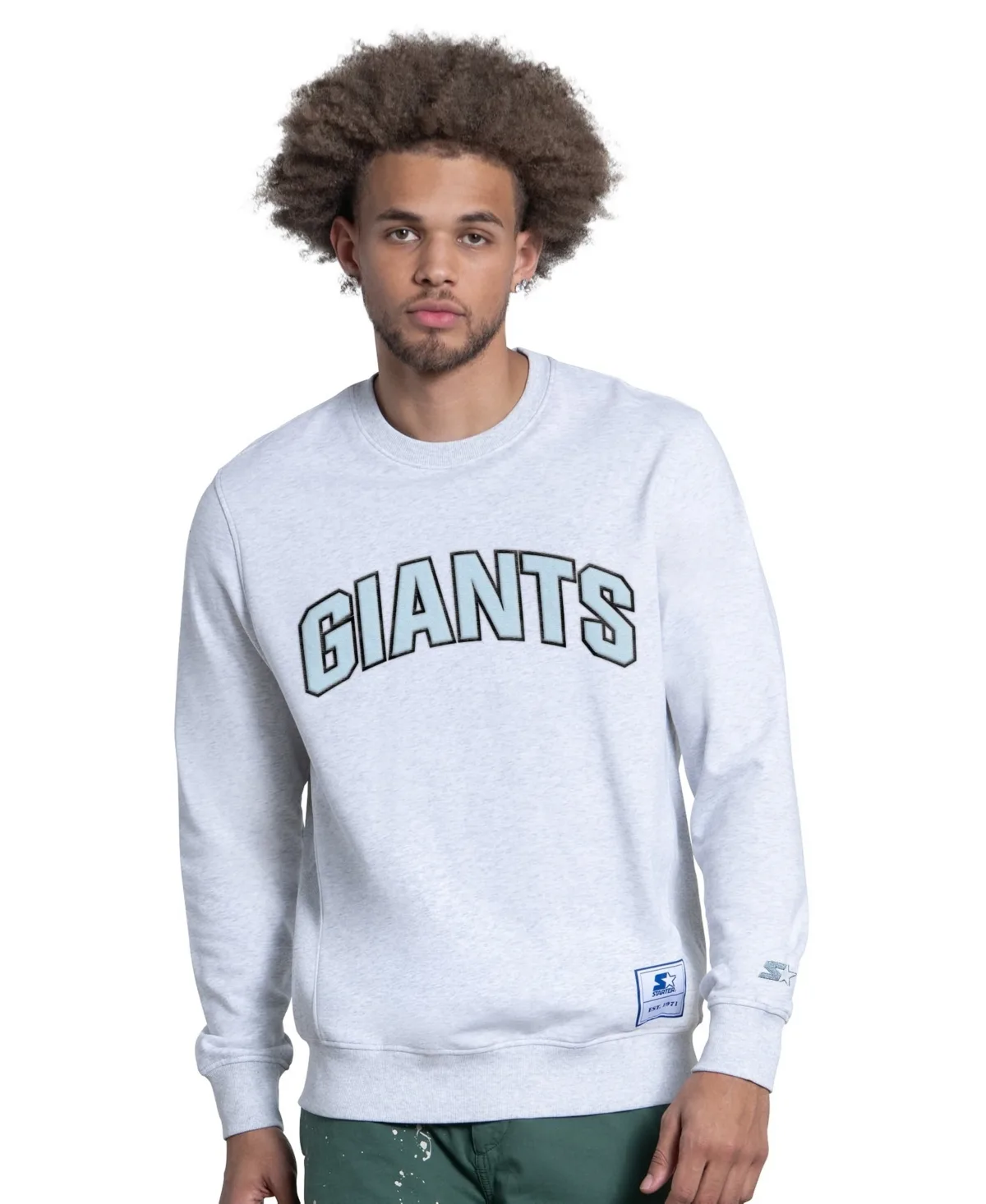New York Giants Faceoff Fleece Sweatshirt by Starter