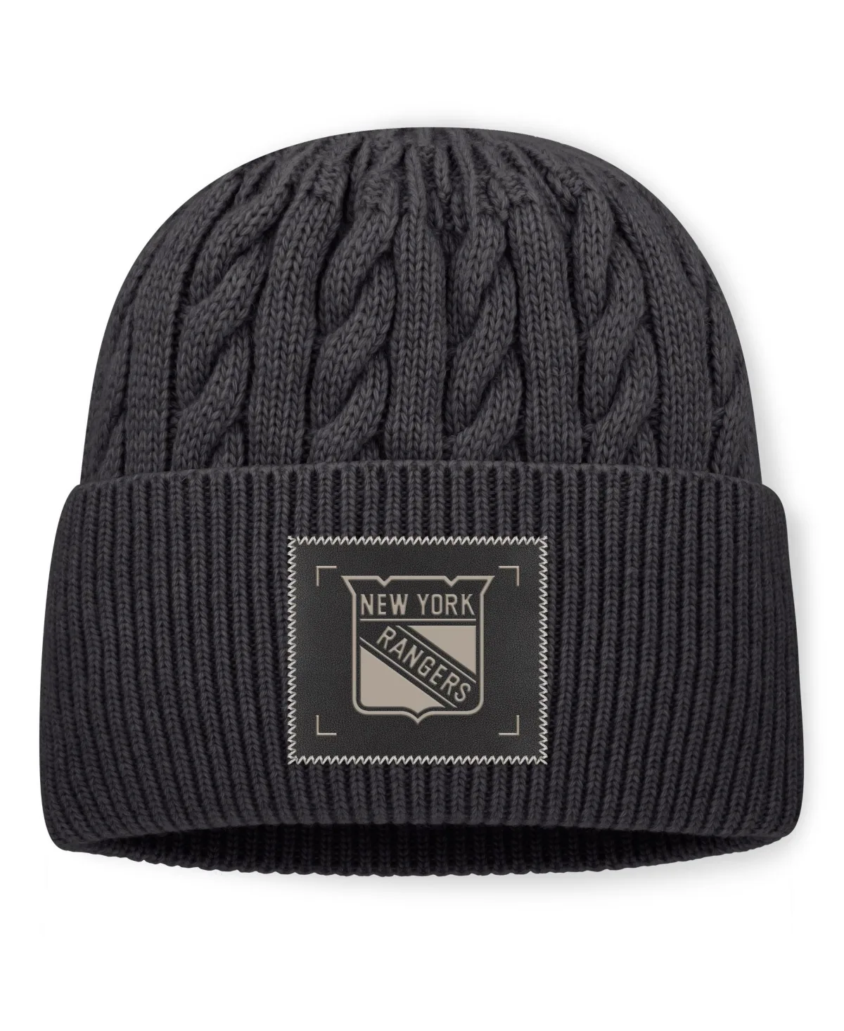 New York Rangers Road Phantom Oversized Cuffed Knit Hat
