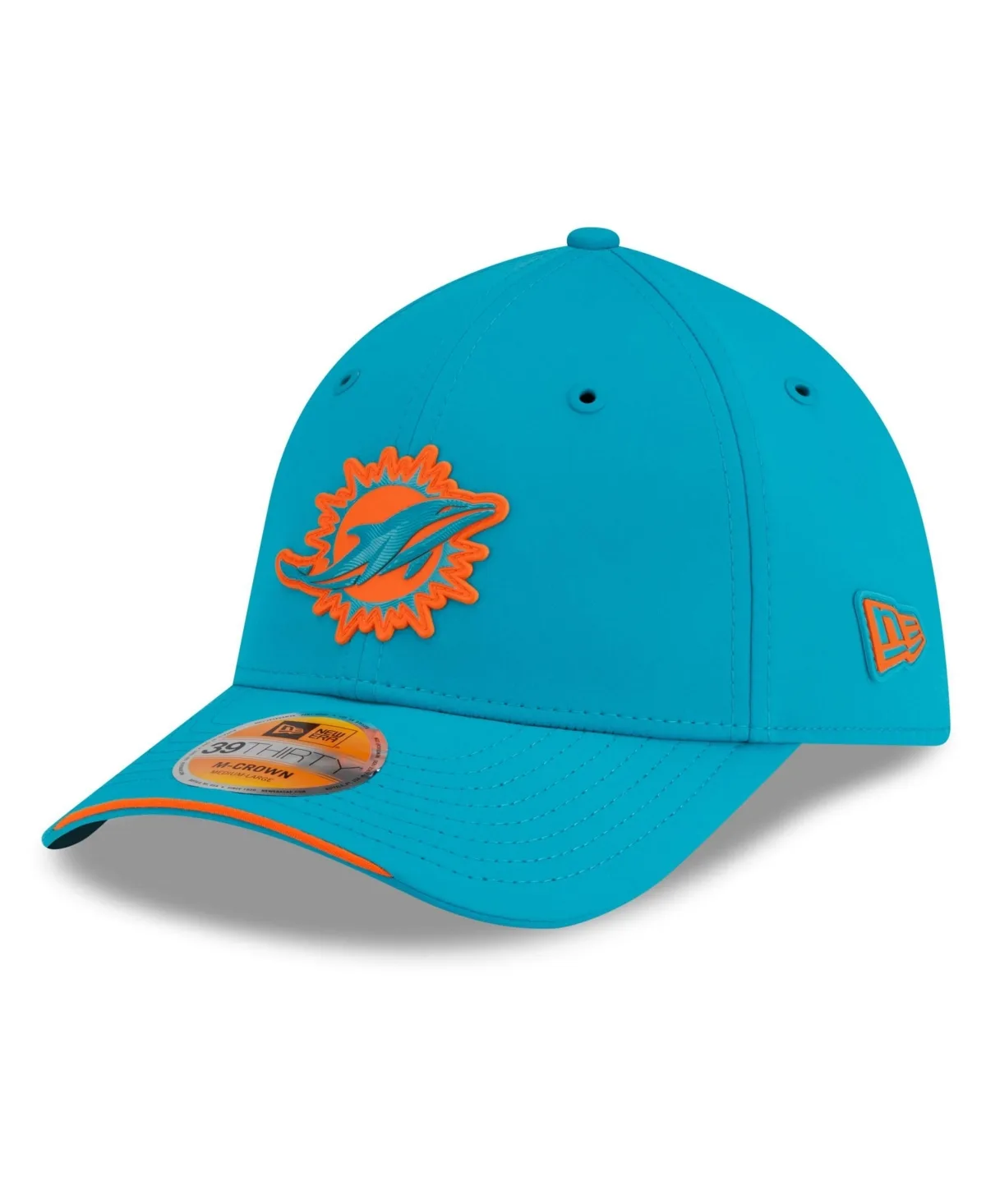Miami Dolphins 2026 Sideline 39THIRTY M-Crown Flex Hat by New Era