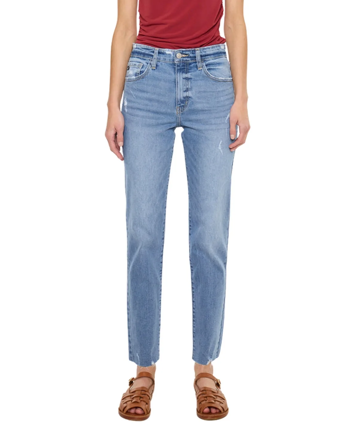 Ariana High Rise Straight Jeans by Kancan Essential