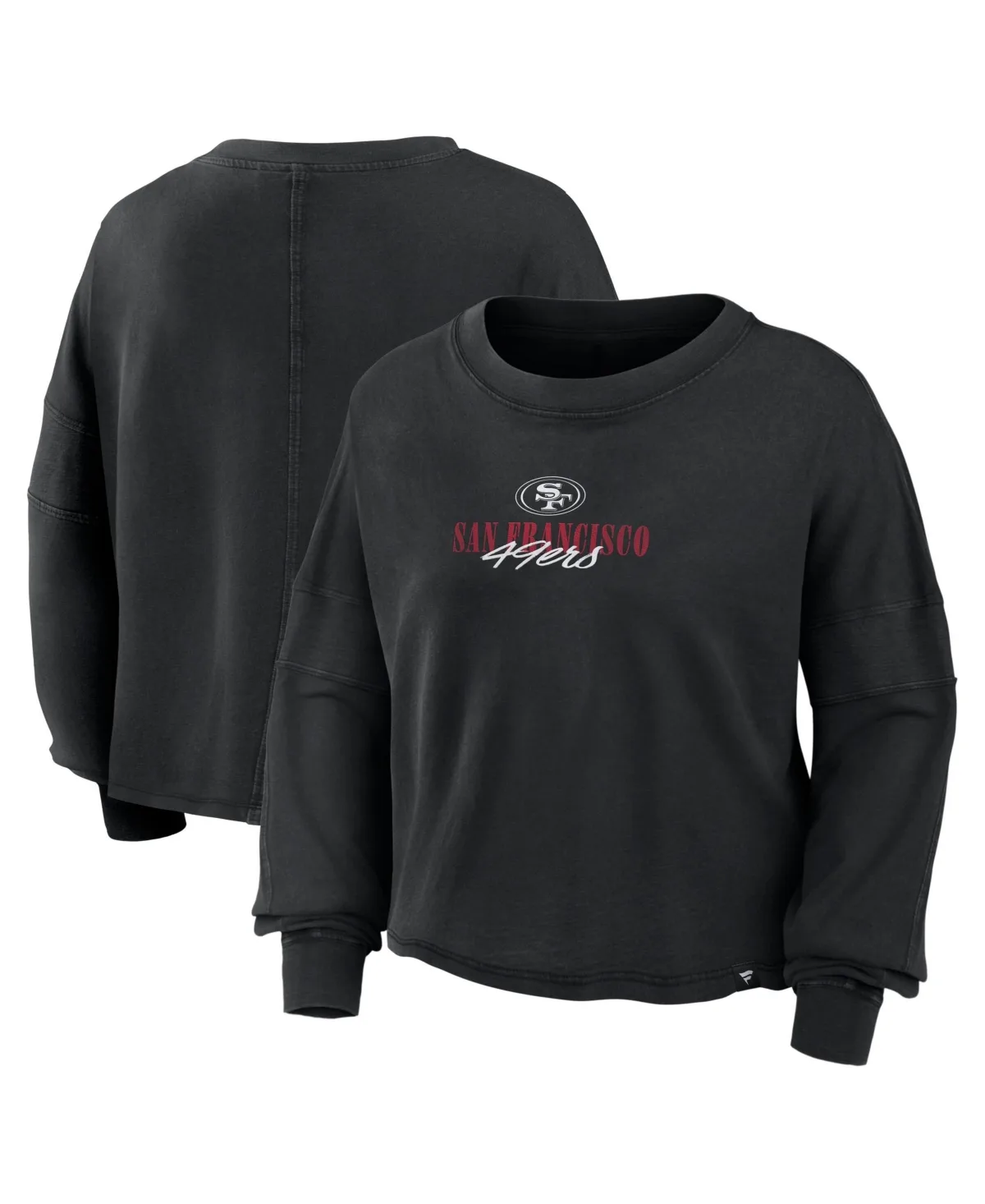 San Francisco 49ers Oversized Chop Block Boxy Long-Sleeves Top by Fanatics