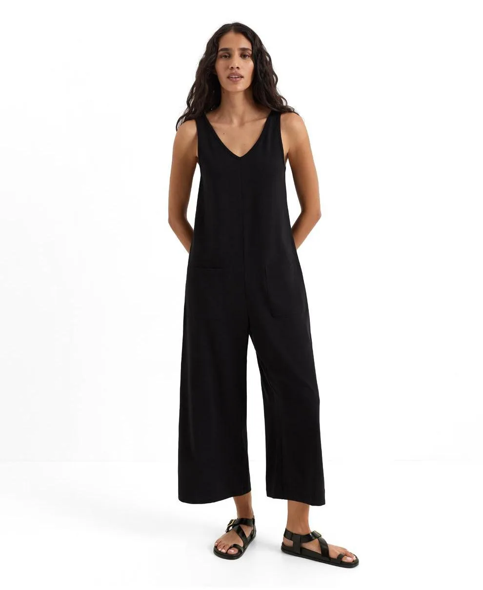 Luxe Essential Cropped Jumpsuit Made with Organic Cotton by Pact