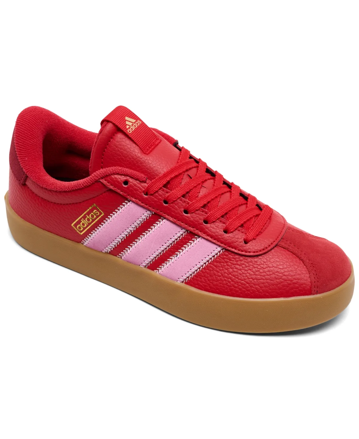 Vl Court 3-0 Retro Leather and Suede Sneakers by adidas