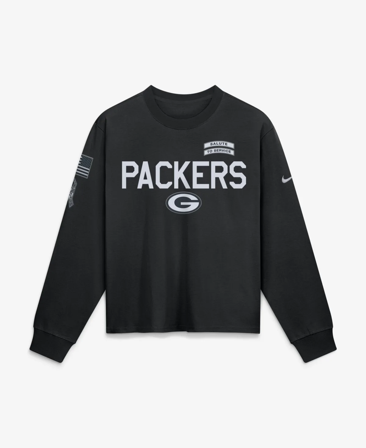 Green Bay Packers 2026 Salute to Service Sideline Long Sleeve T-Shirt by Nike