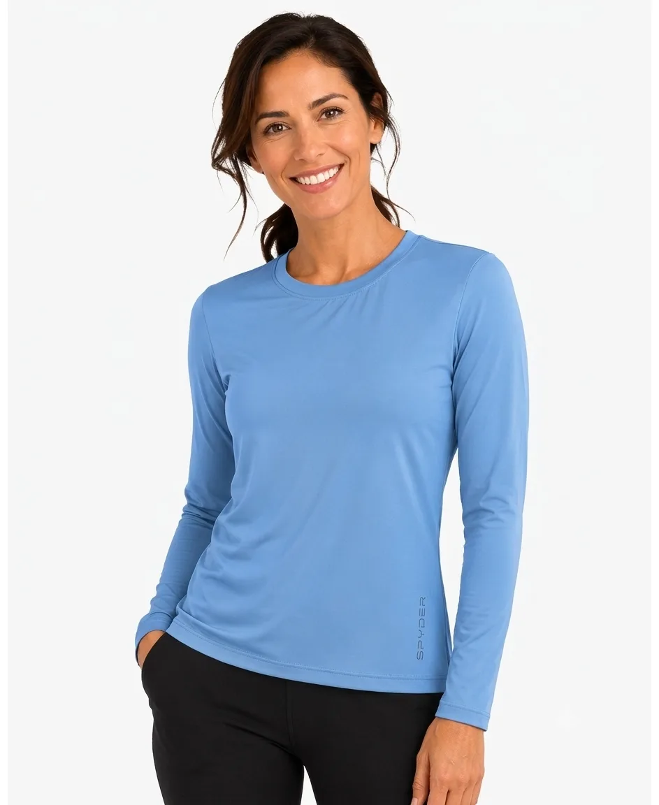 Sunbeam Crewneck Long-Sleeve Tee by Spyder