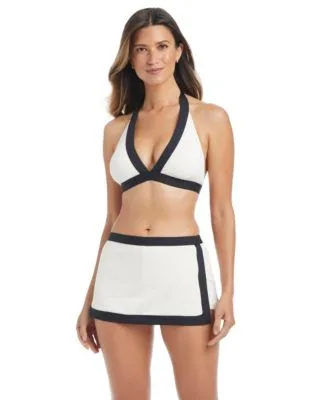 Im with the Band Halter Bikini Top Skirted Boy Shorts by Bleu by Rod Beattie