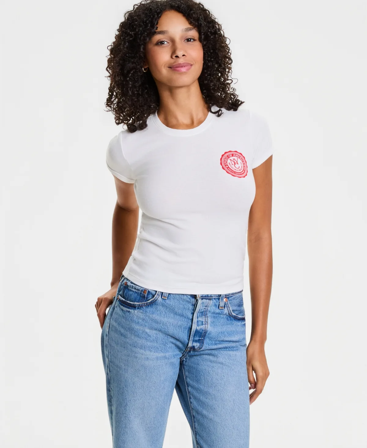 100th Thanksgiving Day Parade Spirit of America Scalloped-Edge T-Shirt by Macy's