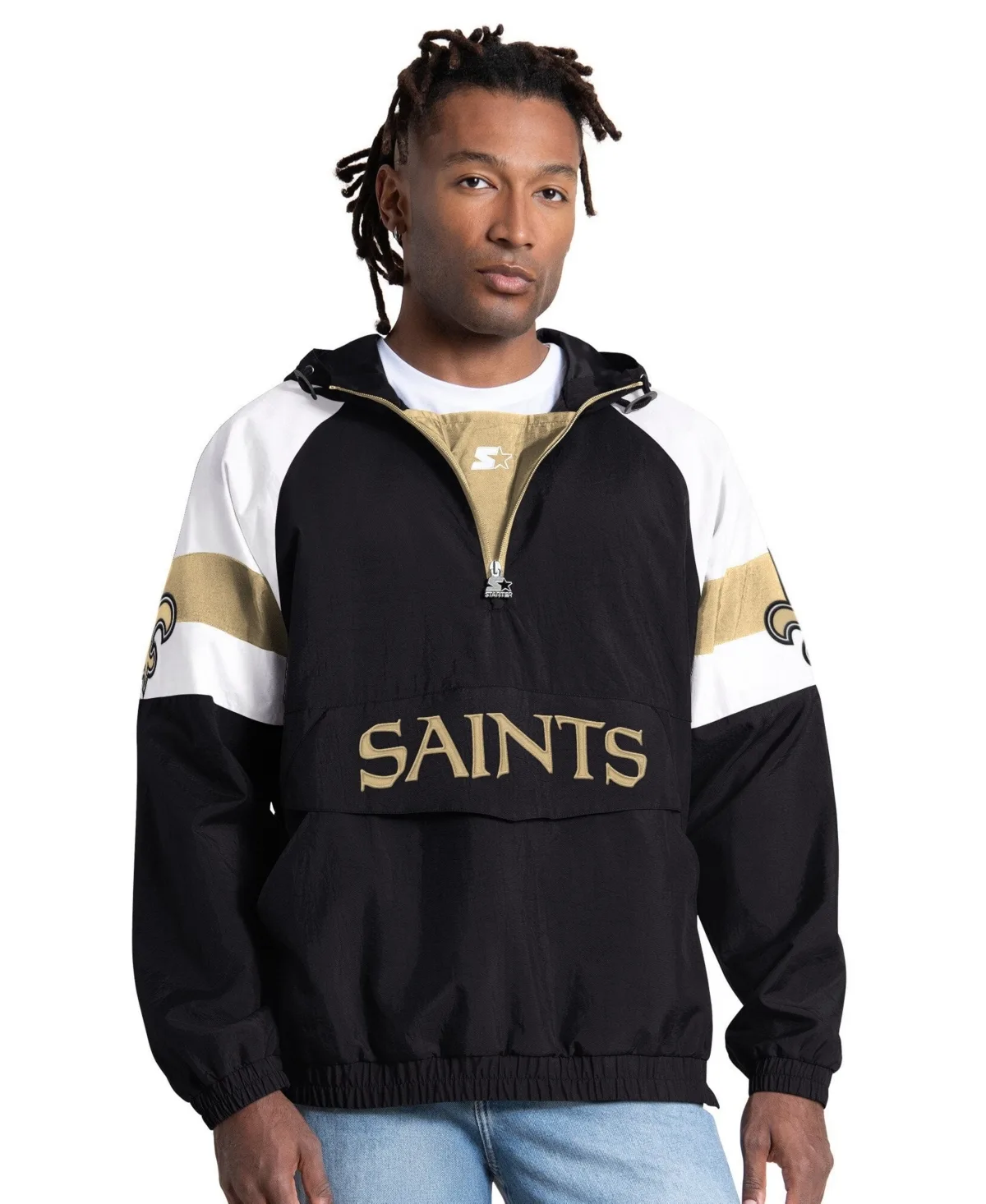 New Orleans Saints Street Cut Half-Zip Jacket