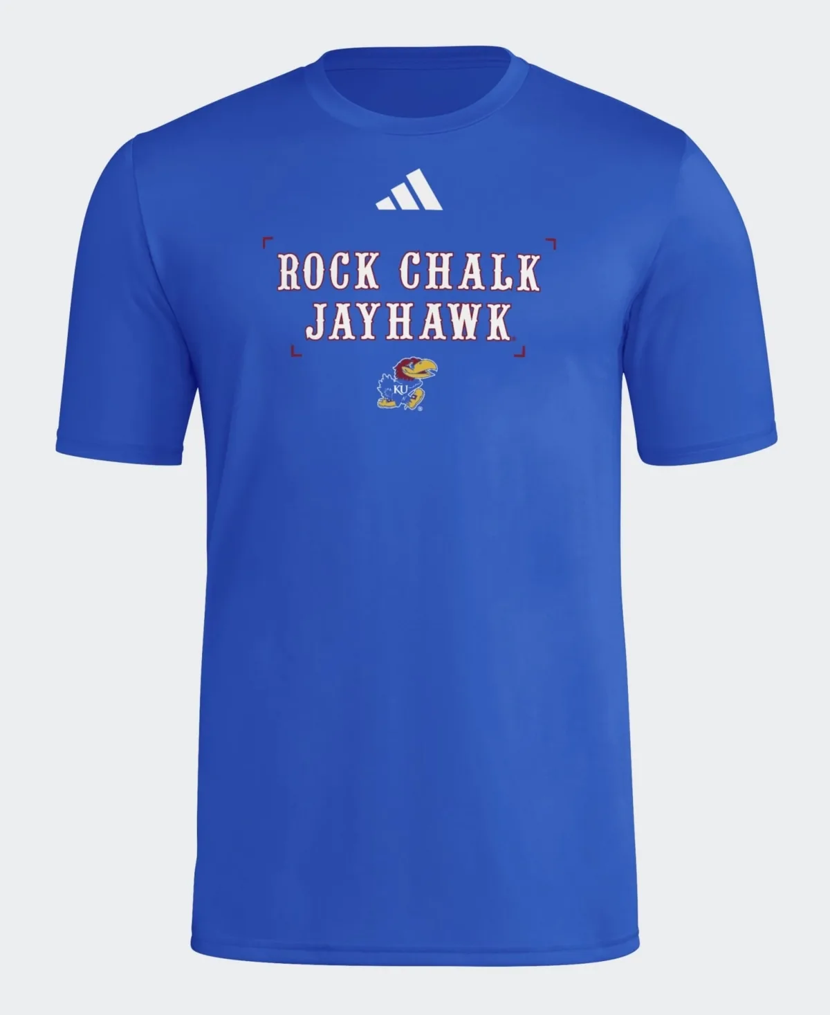 Kansas Jayhawks Locker Slogan Football Pre-Game T-Shirt by adidas