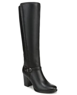 Sasha Faux Leather Zip Tall Regular Wide Calf Boots by Naturalizer