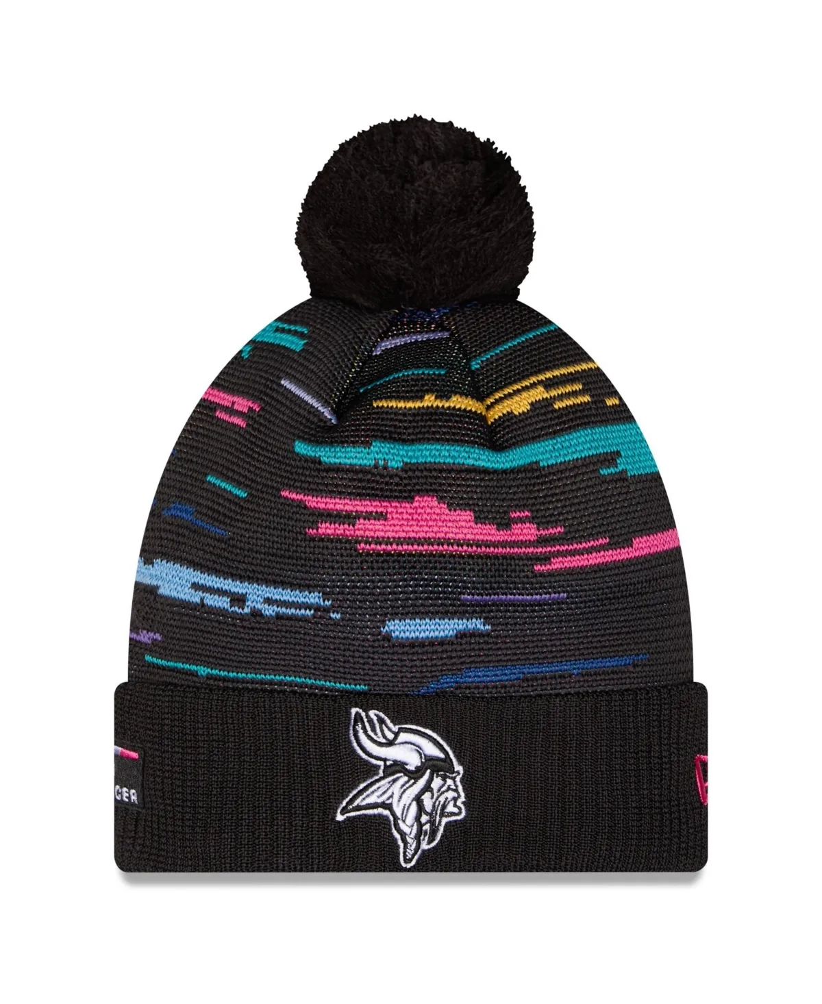 Minnesota Vikings 2026 Nfl Crucial Catch Cuffed Knit with Pom Hat by New Era