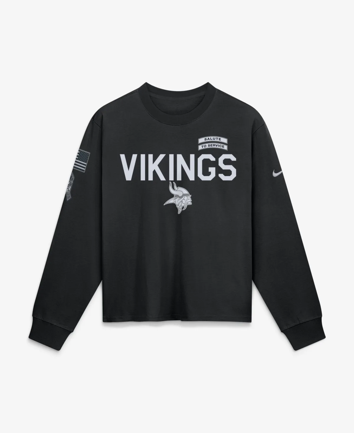 Minnesota Vikings 2026 Salute to Service Sideline Long Sleeve T-Shirt by Nike