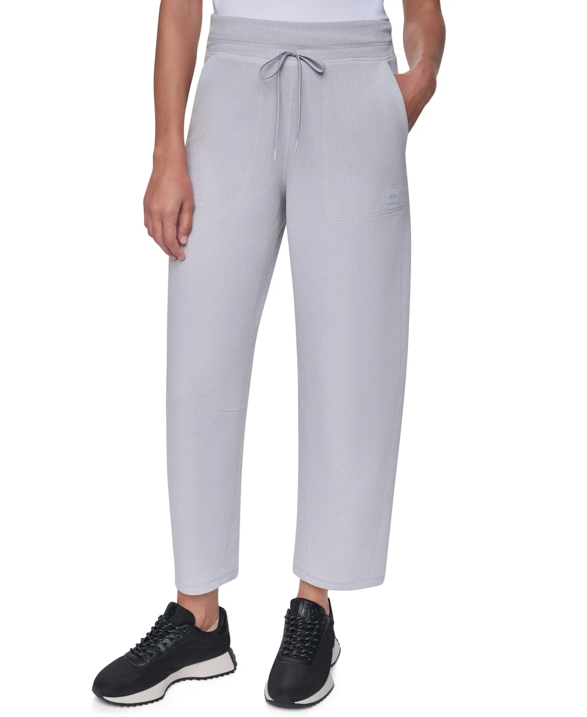 Sport Transcend Thermal High-Waist Barrel-Leg Pants by DKNY