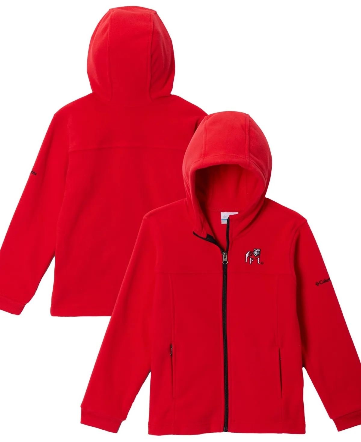 Georgia Bulldogs Flanker Fleece Full-Zip Hoodie by Columbia