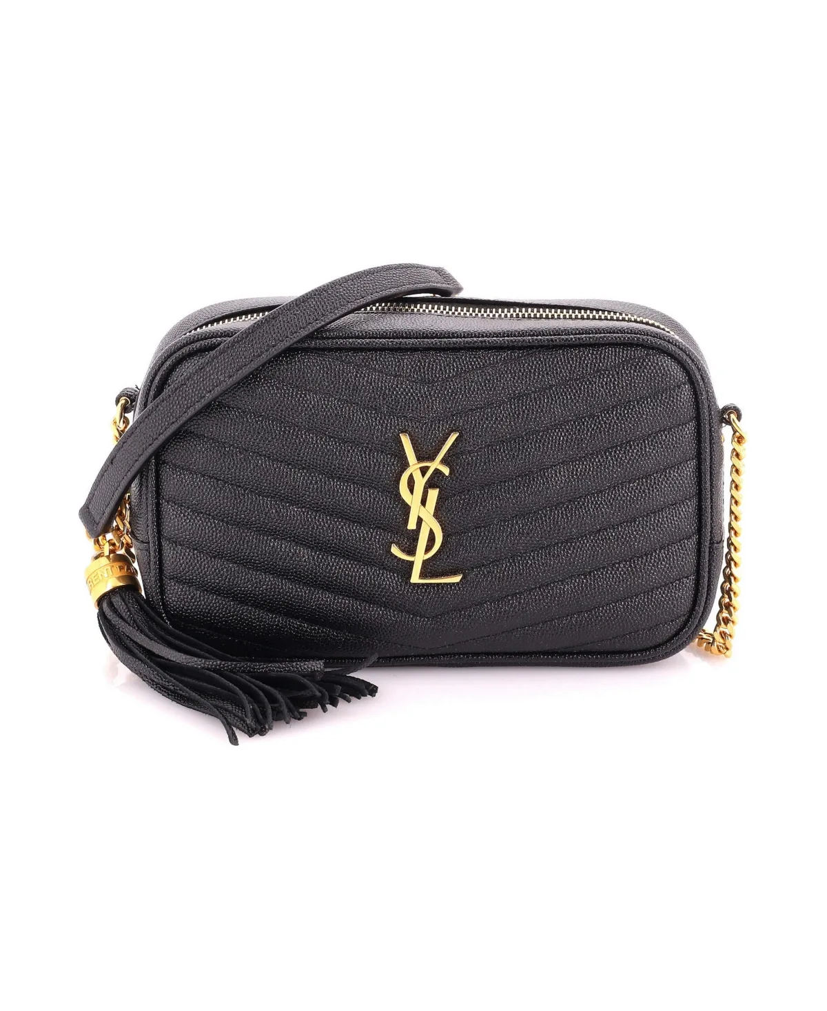Pre-Owned Mini Lou Camera Bag Matelasse Chevron Leather