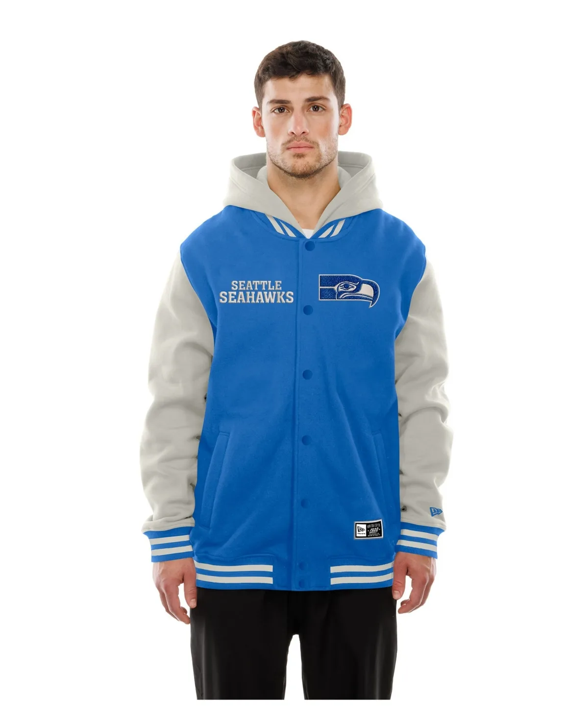 Seattle Seahawks Full-Snap Fleece Hooded by New Era