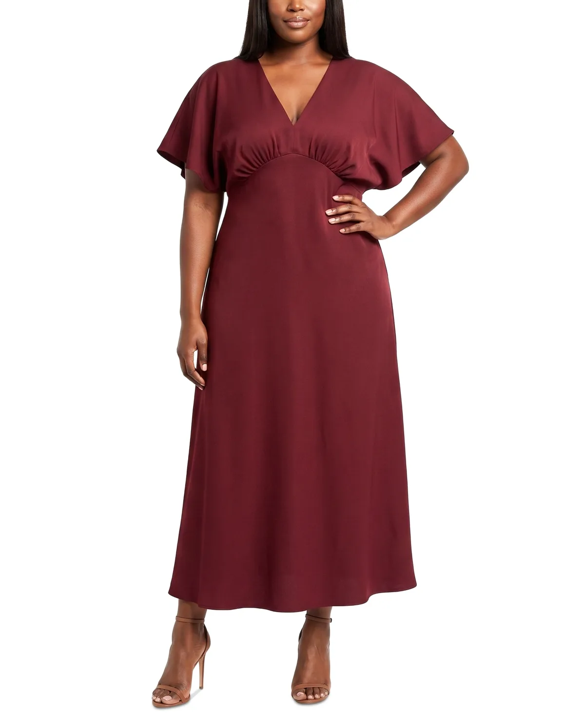 Empire Waist Fit & Flare Maxi Dress