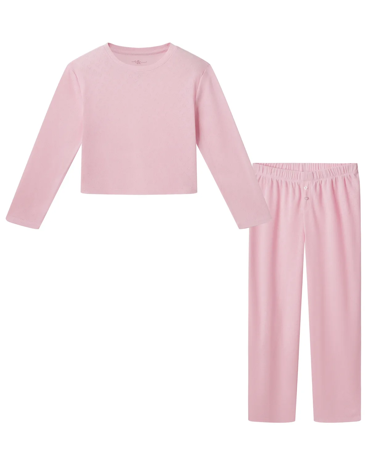 Pointelle Heart Pajama, 2-Piece Set by Andy & Evan
