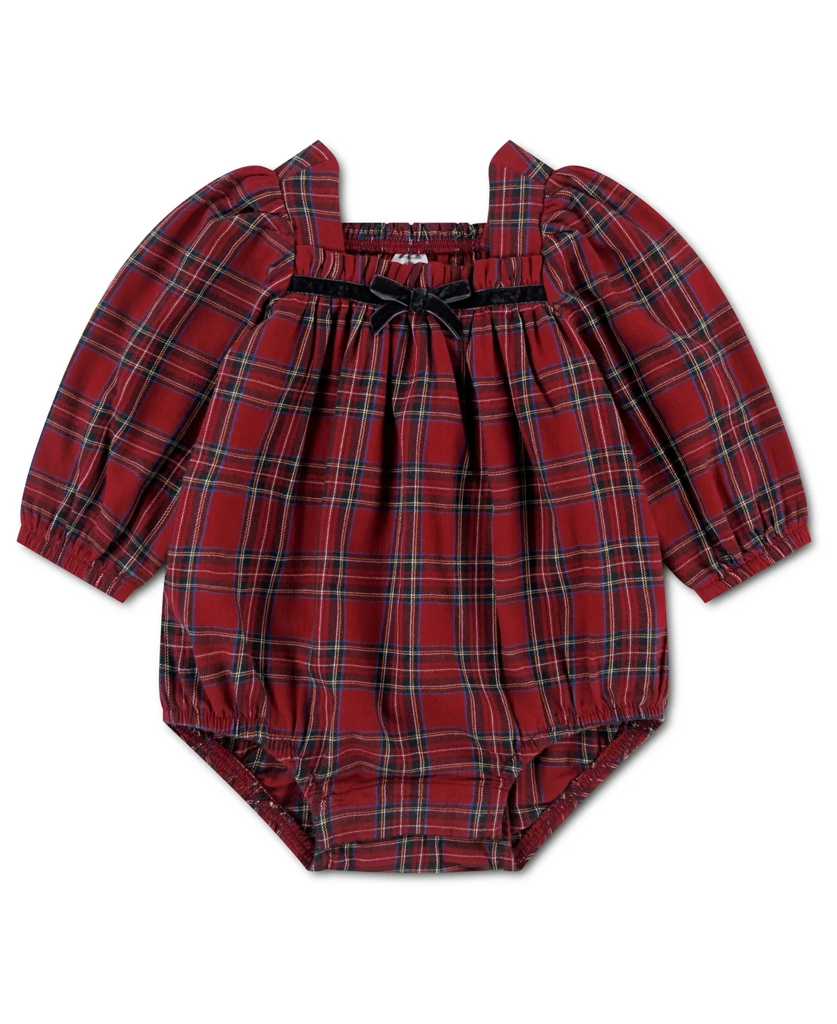 Long-Sleeve Square-Neck Puff-Sleeve Bodysuit by Abercrombie Kids