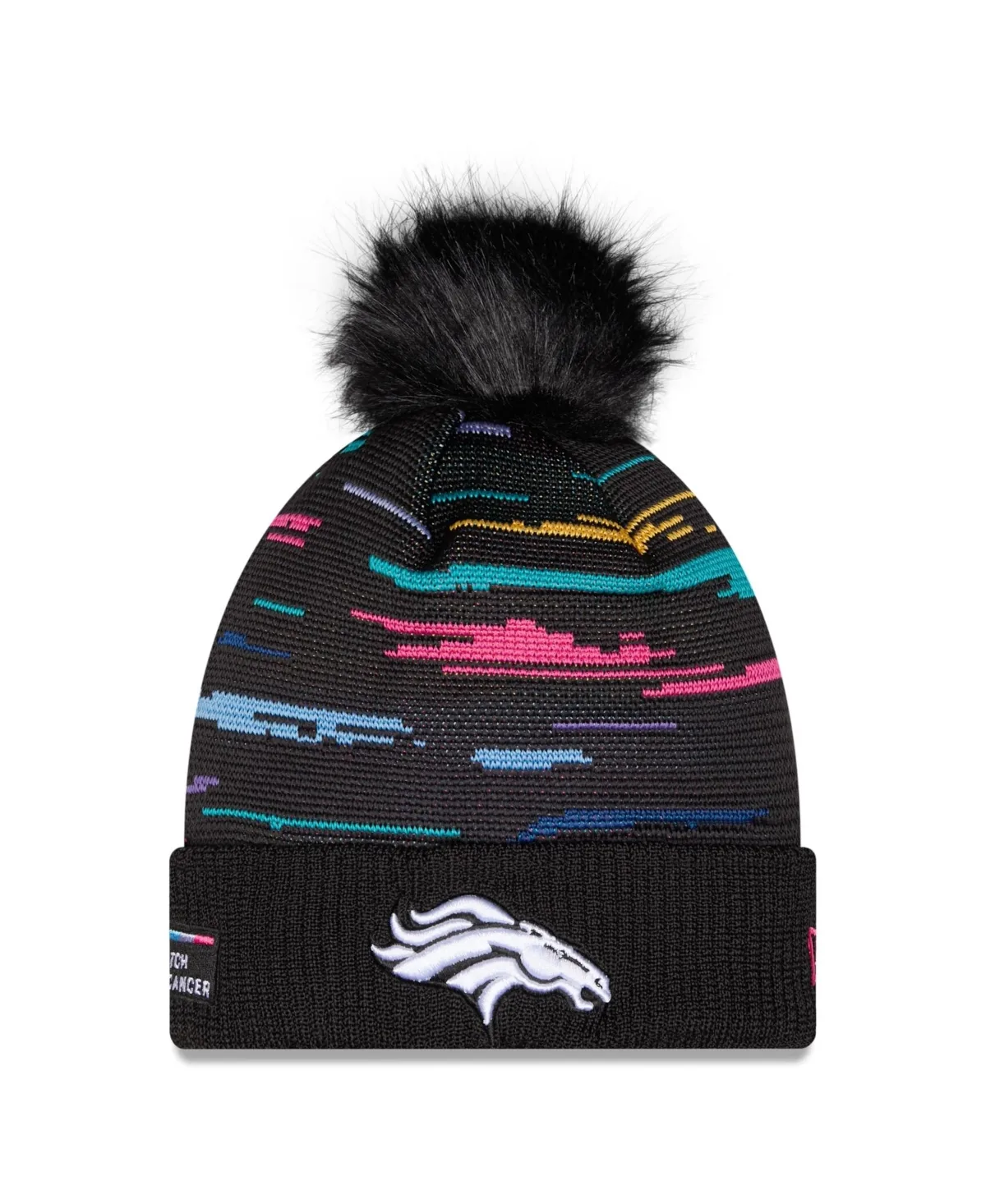 Denver Broncos 2026 NFL Crucial Catch Cuffed Knit with Pom Hat by New Era