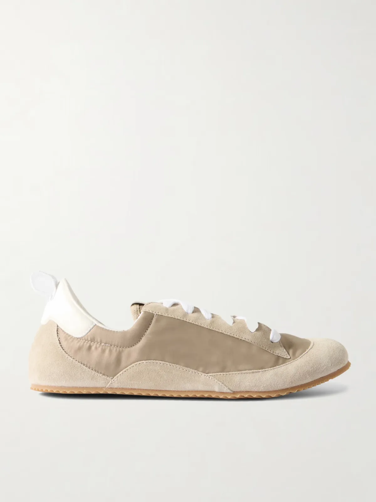 - Sacchetto Leather And Suede-trimmed Shell Sneakers -