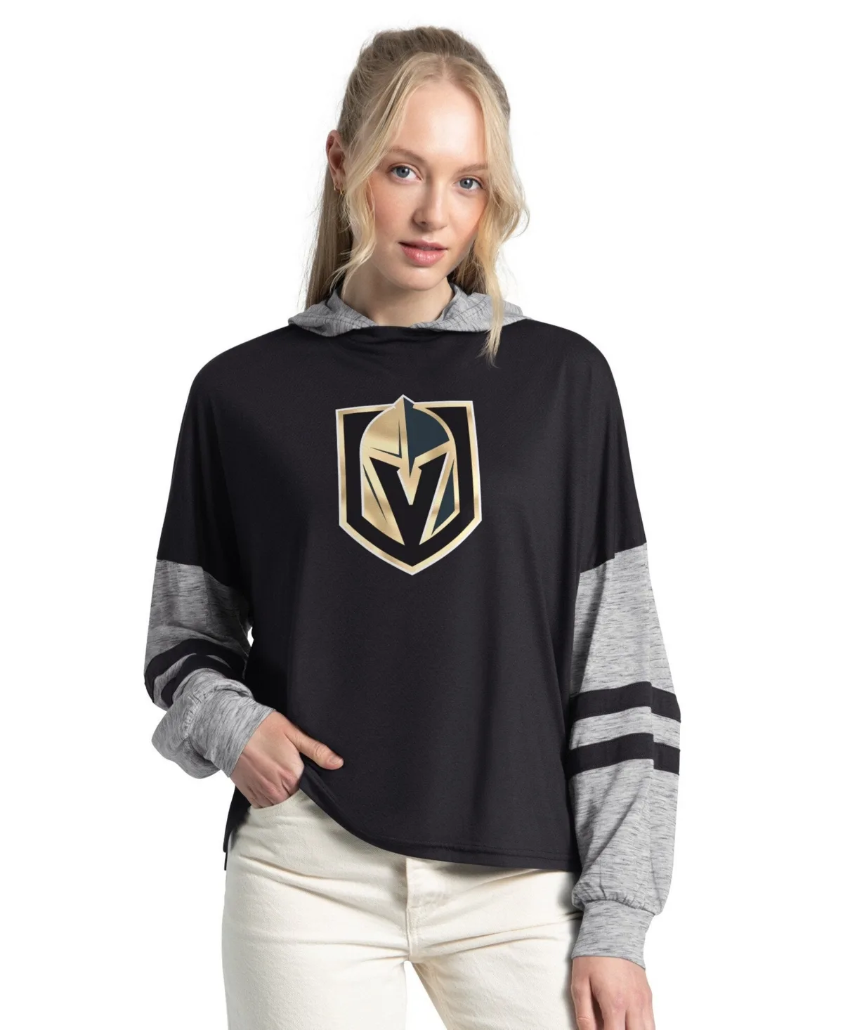 Vegas Golden Knights Fuel Up Long Sleeve Hooded T-Shirt by Starter