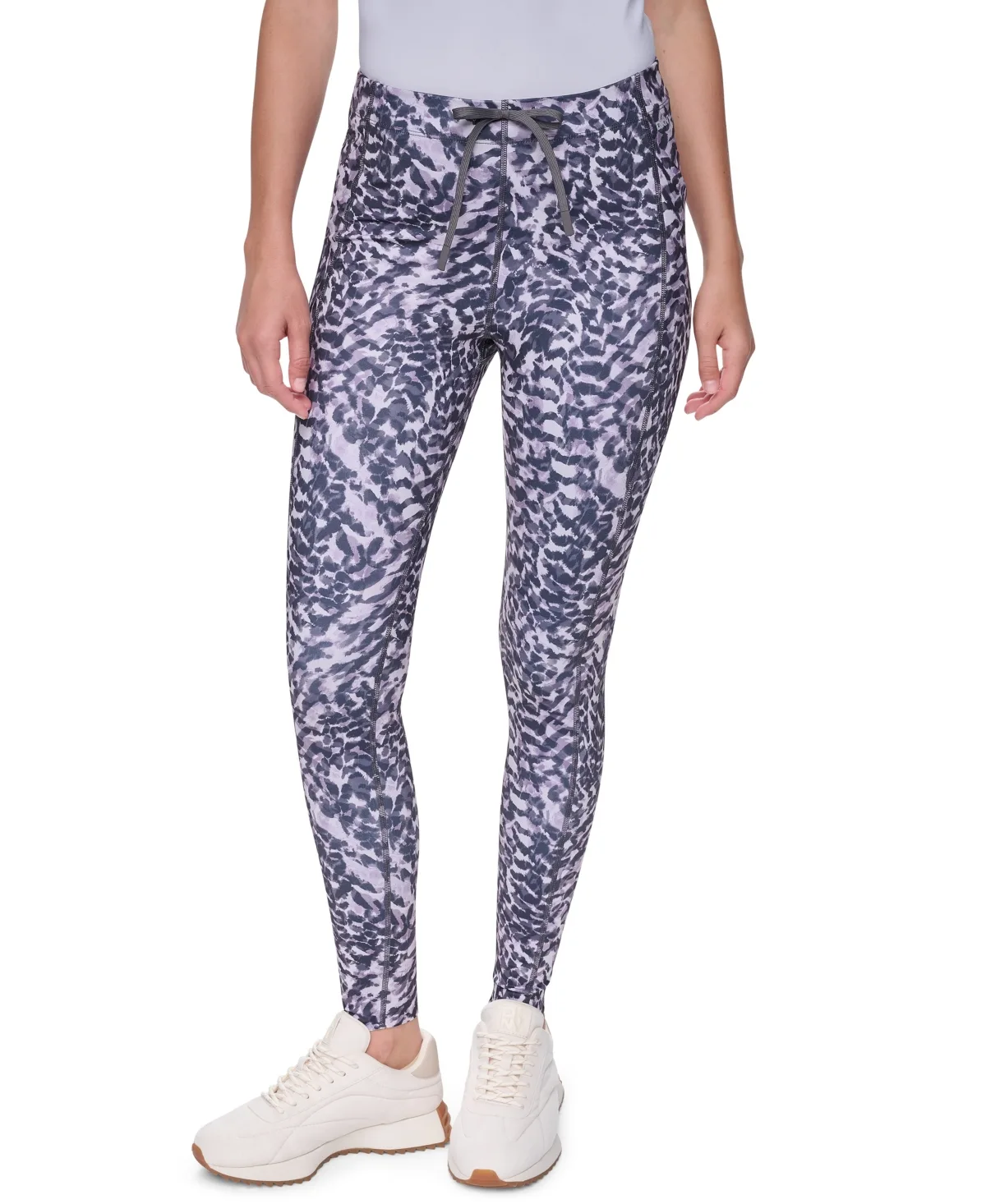 Dkny Sport High-Waist Drawcord Side-Pocket Leggings by DKNY