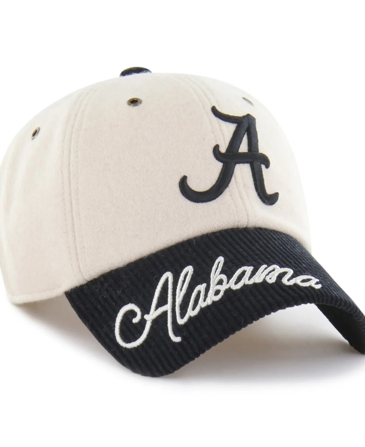 Alabama Crimson Tide Rope Script Clean Up Adjustable Hat by 47 Brand