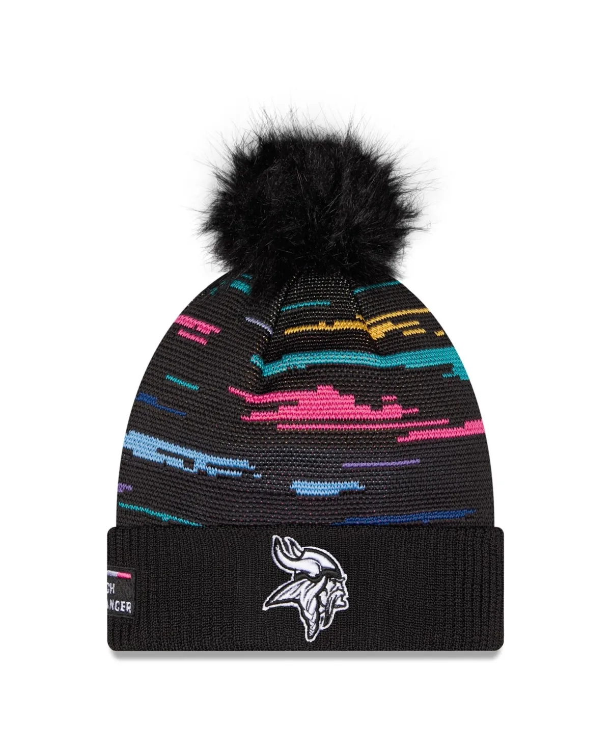 Minnesota Vikings 2026 Nfl Crucial Catch Cuffed Knit with Pom Hat by New Era