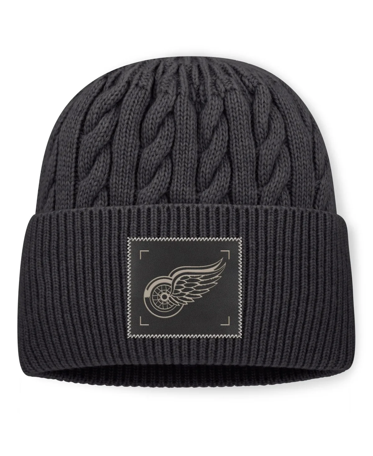 Detroit Red Wings Road Phantom Oversized Cuffed Knit Hat by Fanatics