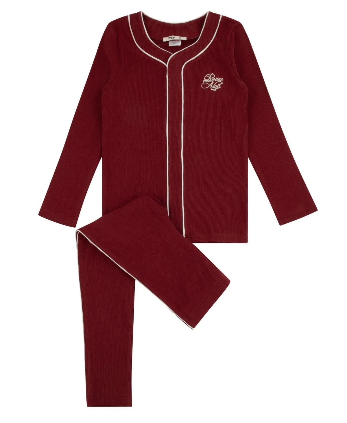 Button-Down Long-Sleeve Top and Pants, 2-Piece Set by Noggiwear