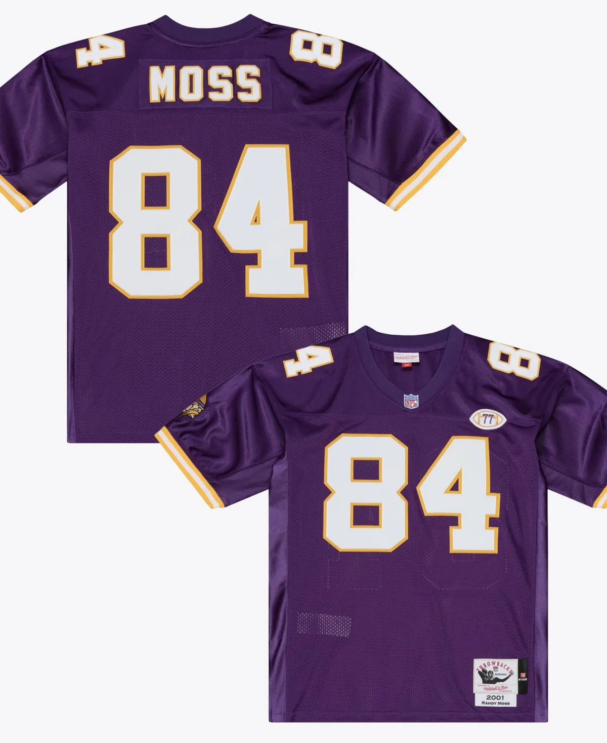 Randy Moss Minnesota Vikings 2001 Authentic Throwback Jersey by Mitchell & Ness