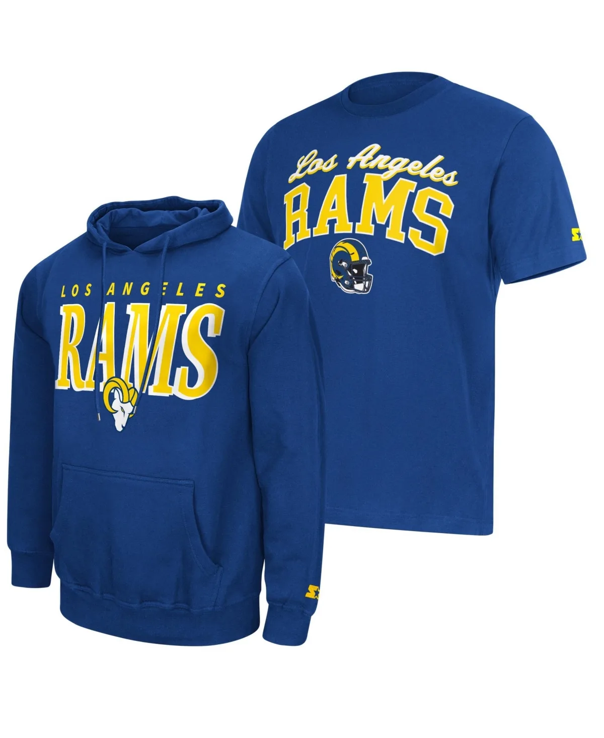 Los Angeles Rams Logo T-Shirt Hoodie Set by Starter