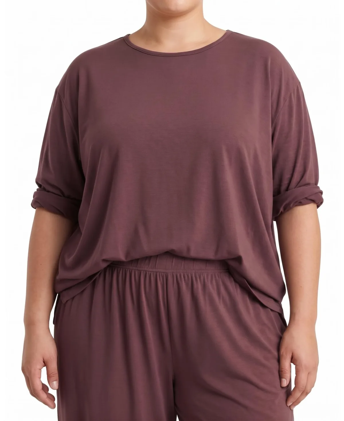 Pina Long-Sleeve Crewneck Lounge Tee by Universal Standard