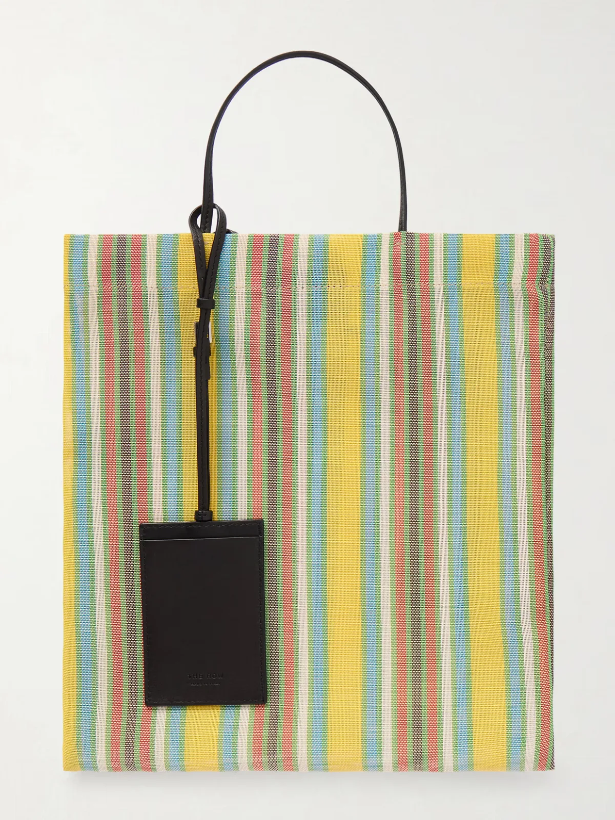 - Barn Mini Leather-trimmed Canvas Tote -