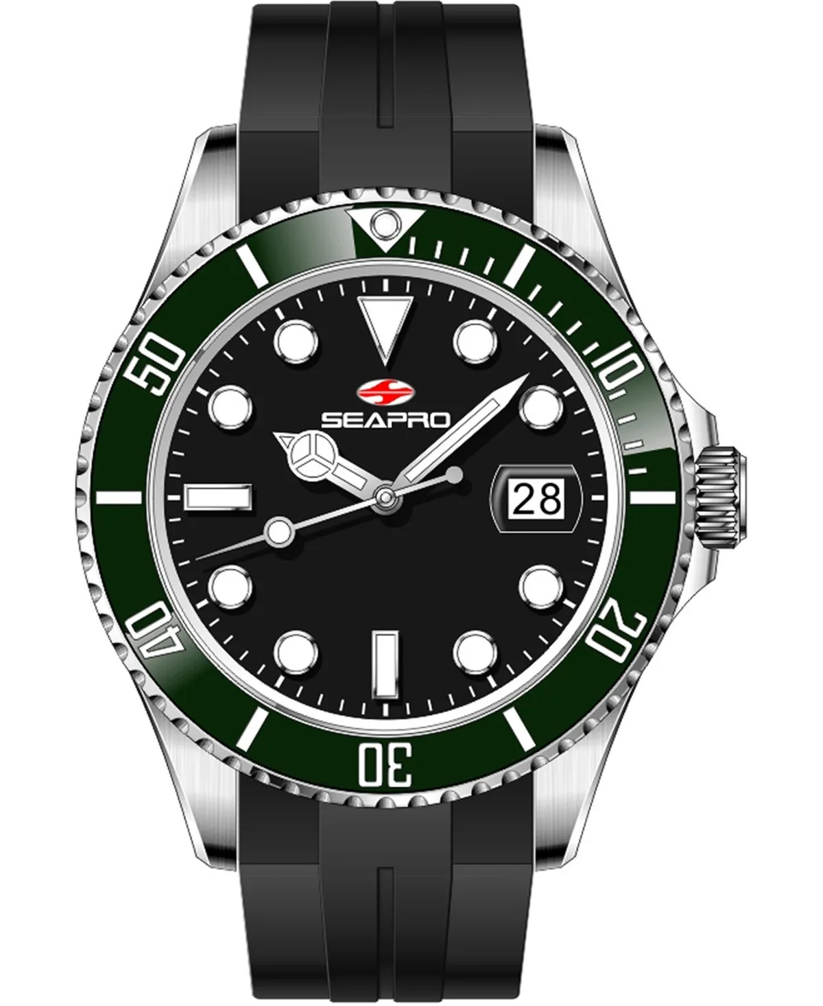 Quartz Nexus Rubber Watch, 40mm-49mm by Seapro
