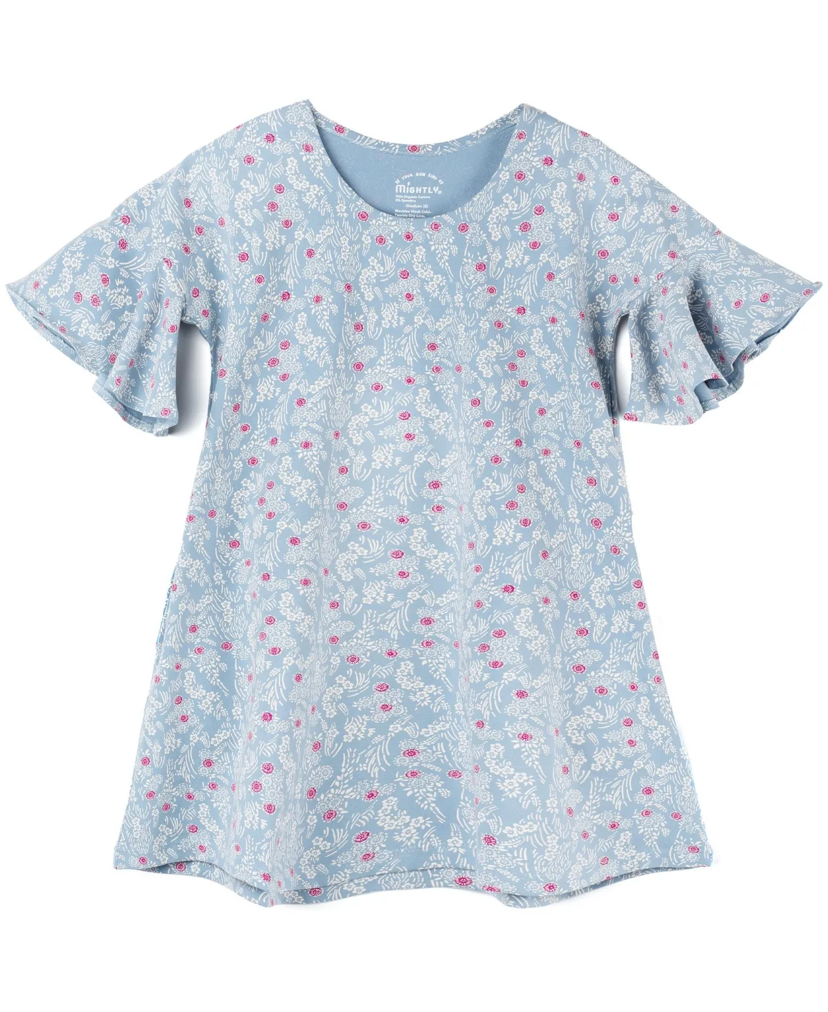 Cascade Short-Sleeve A-Line Dress by Mightly