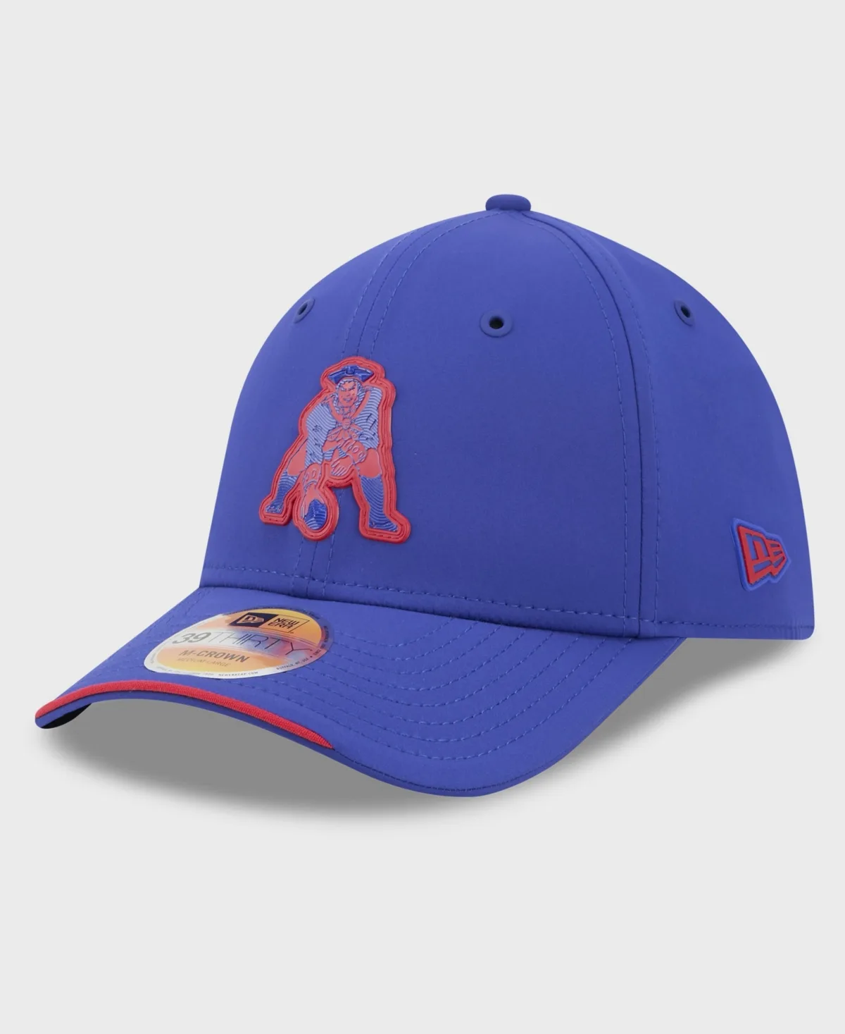 New England Patriots 2026 Sideline Throwback 39THIRTY M-Crown Flex Hat by New Era