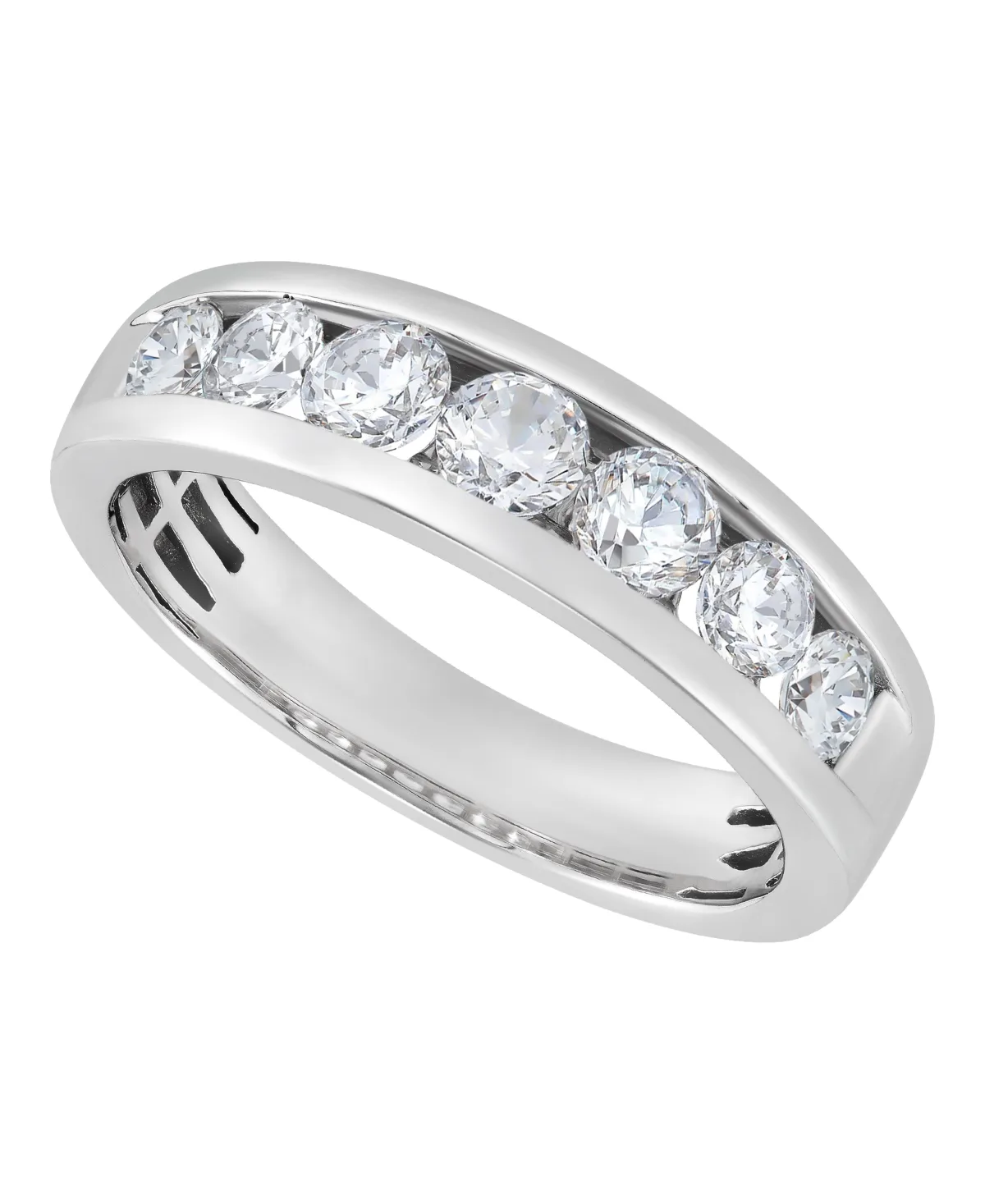 Lab Grown Diamond Wedding Band (1-1/2 ct. t.w.) in 10K White Gold