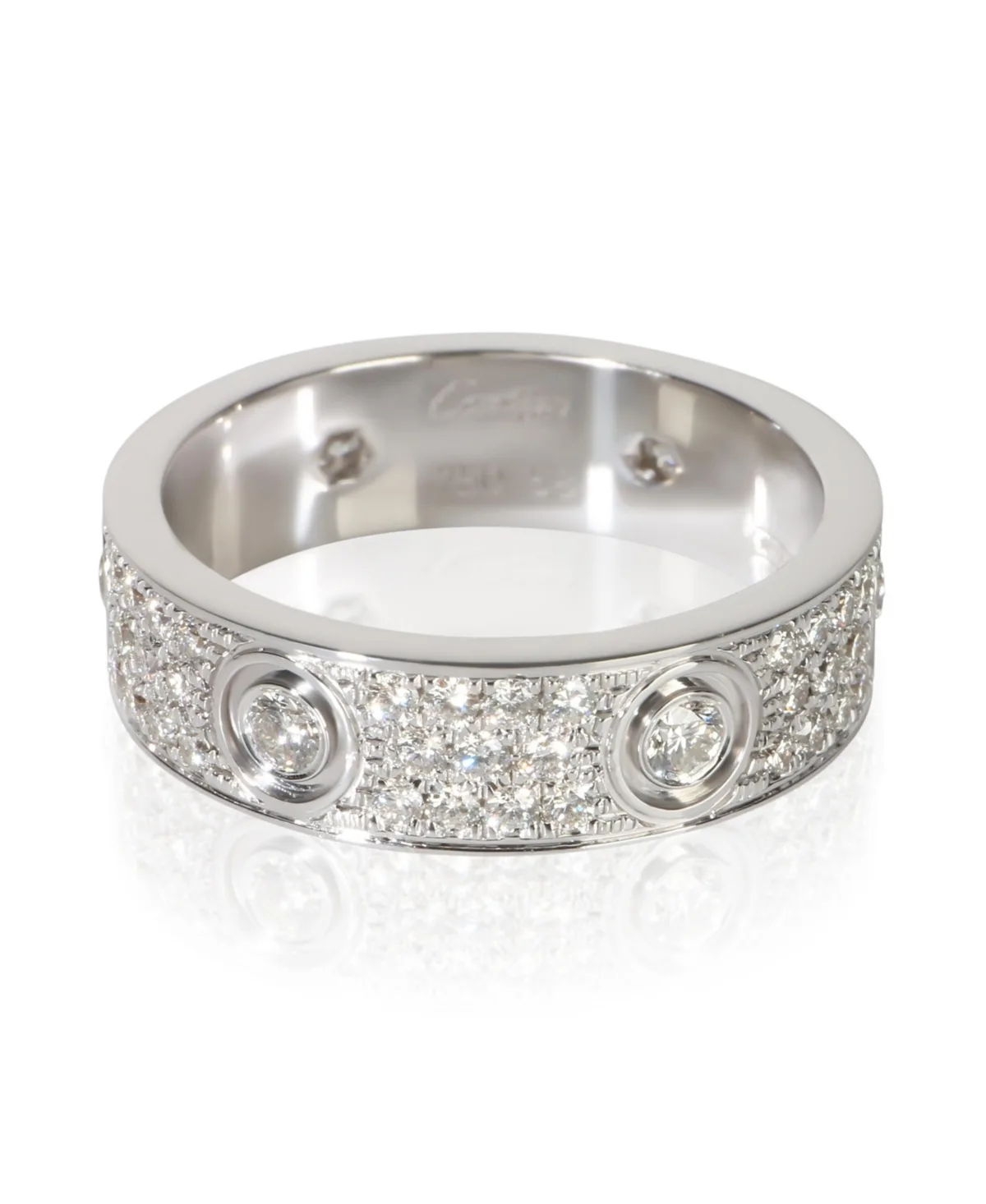 Pre-Owned Cartier White Gold Diamond Love Ring by Cartier's