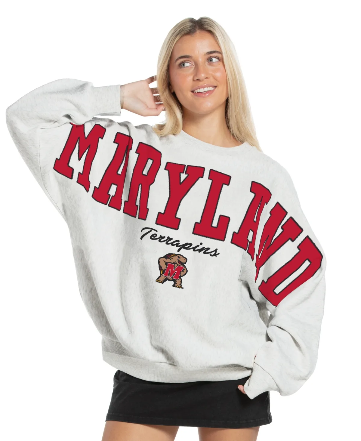Maryland Terrapins Flannigan Oversized Fleece Sweatshirt by Pressbox