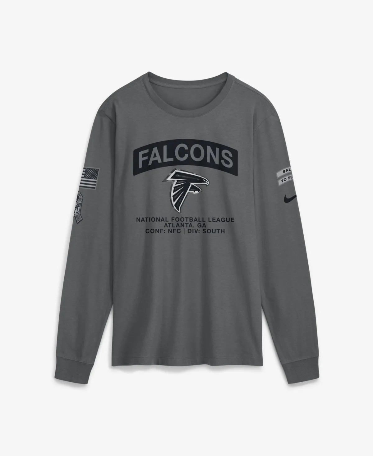 Atlanta Falcons 2026 Salute to Service Long Sleeve T-Shirt