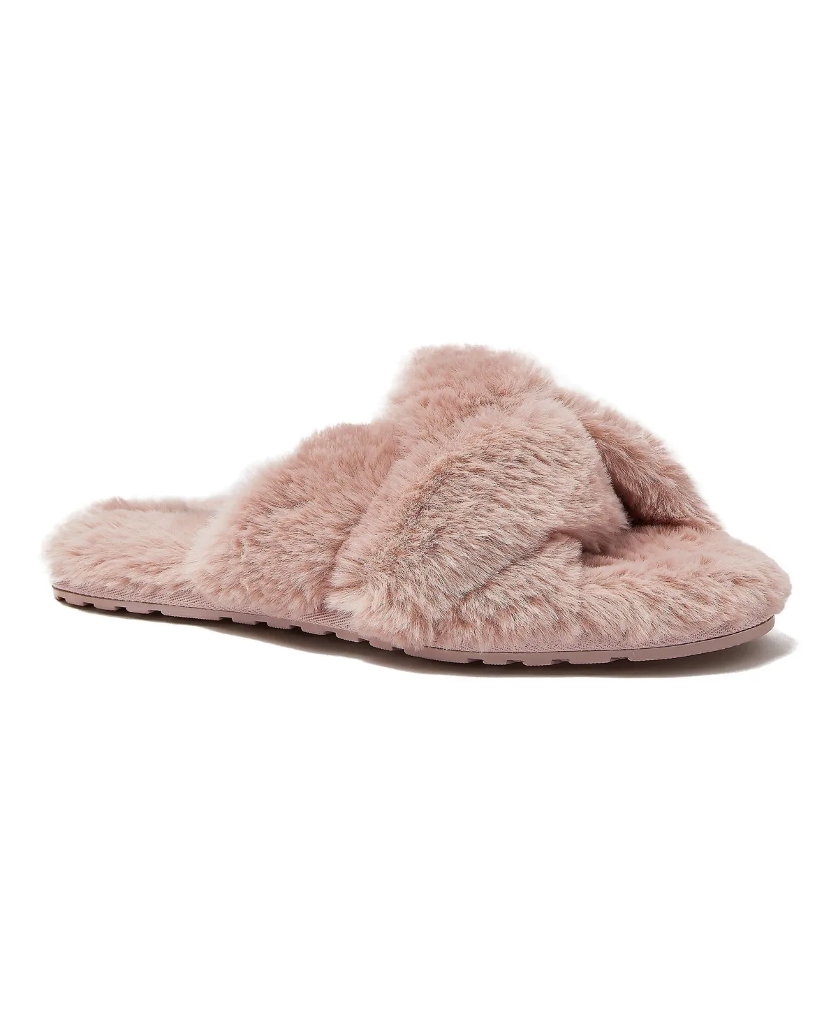Fluffy Slide House Slippers by Lands' End